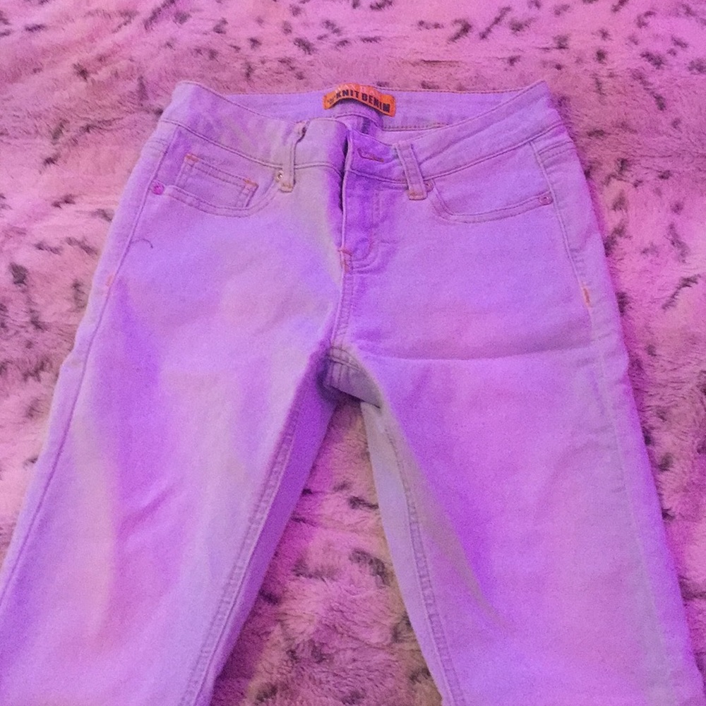 Light blue jeans!